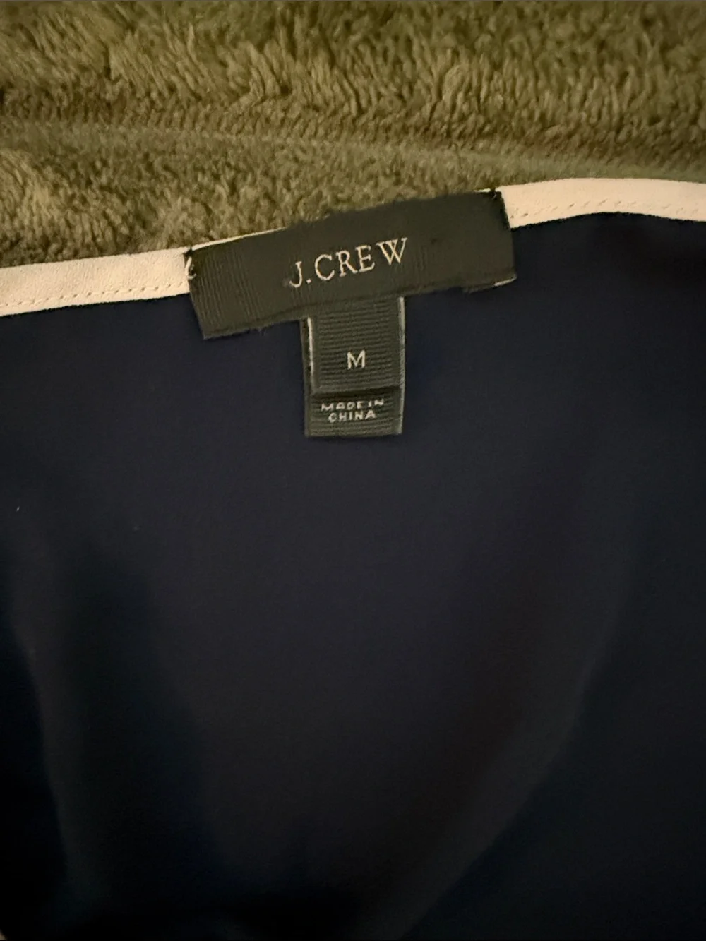J Crew Navy Blue Tunic Shirt Dress - M